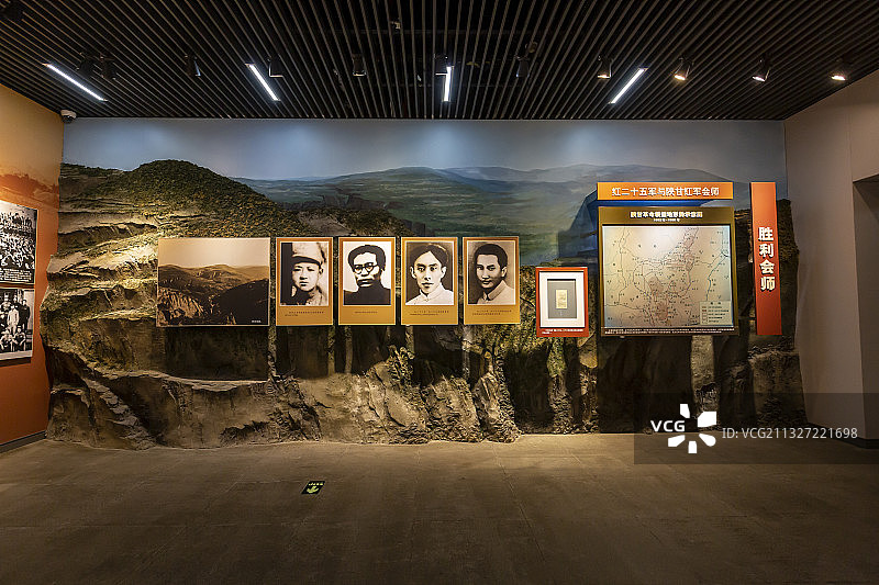 贵州省遵义会议纪念馆（遵义会议会址）展厅一角图片素材