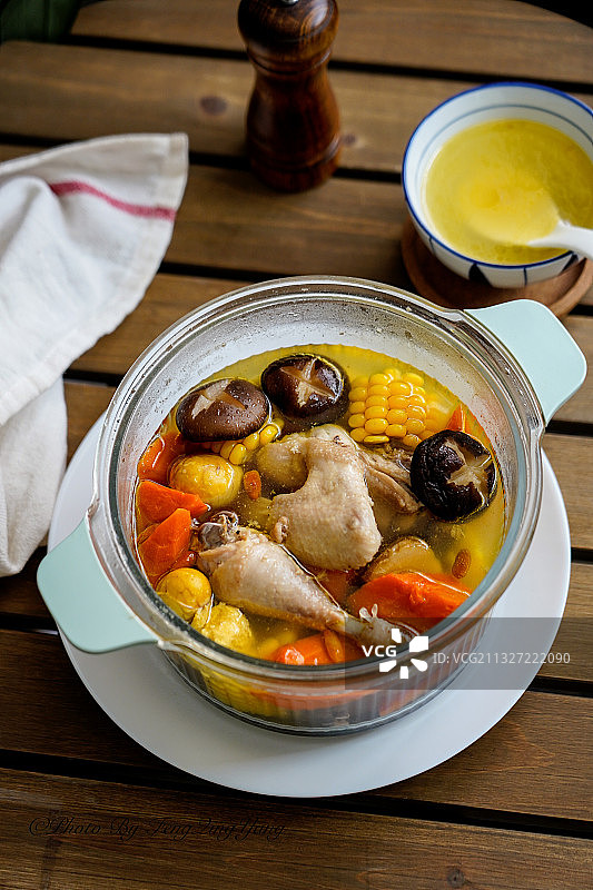 三鲜鸡汤图片素材