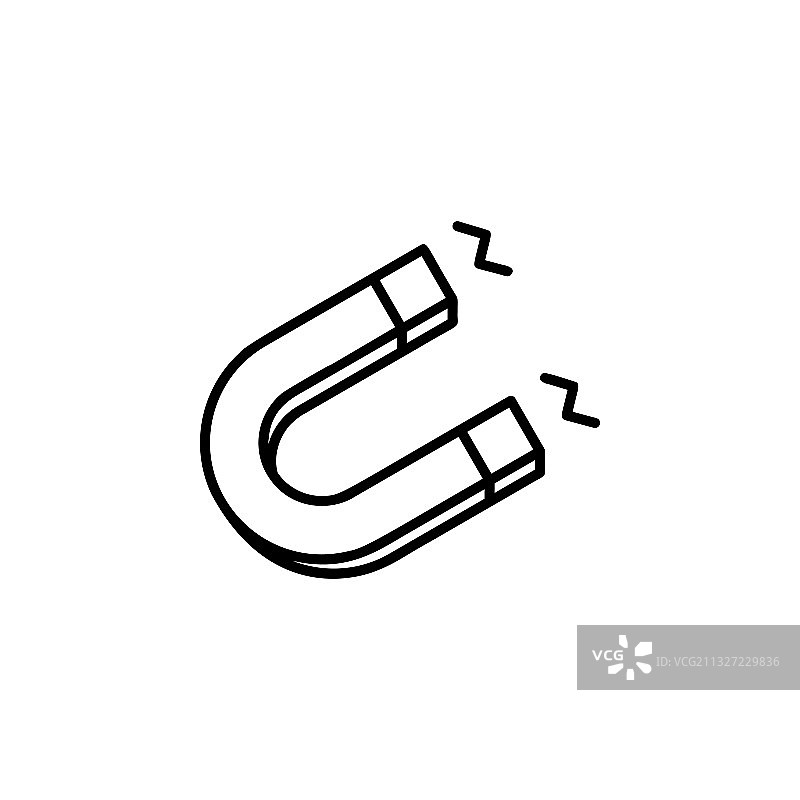 磁铁图标（扁平风格）图片素材