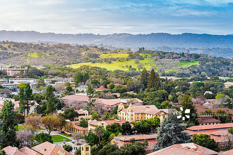 斯坦福大学的清晨图片素材