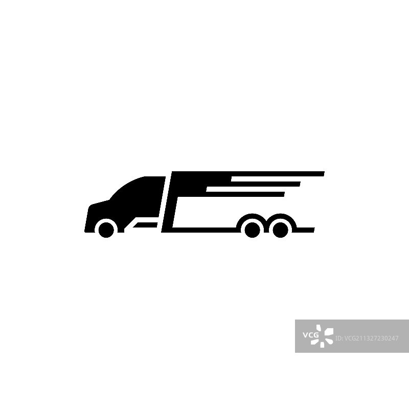 卡车图标设计：物流或配送服务图片素材