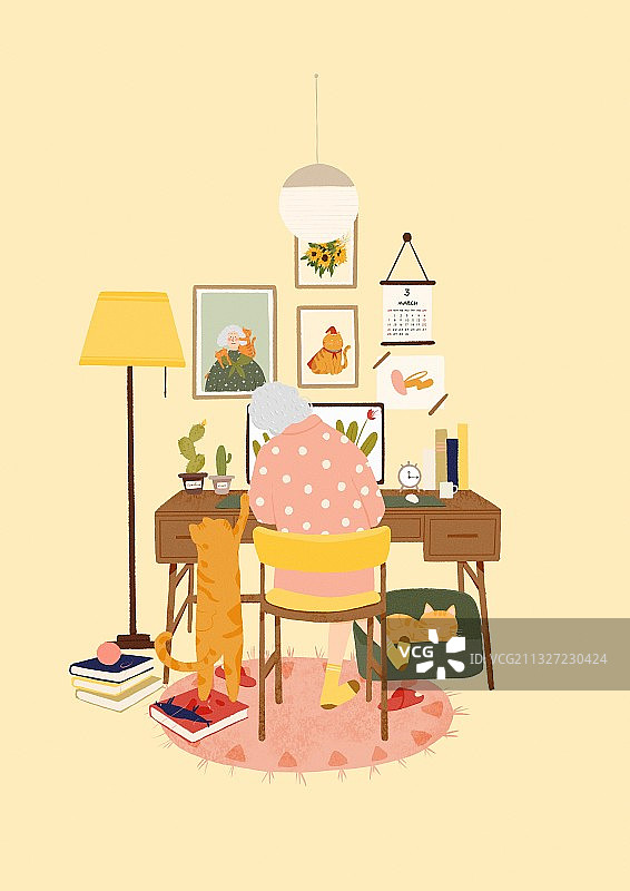 一个人生活系列图片素材