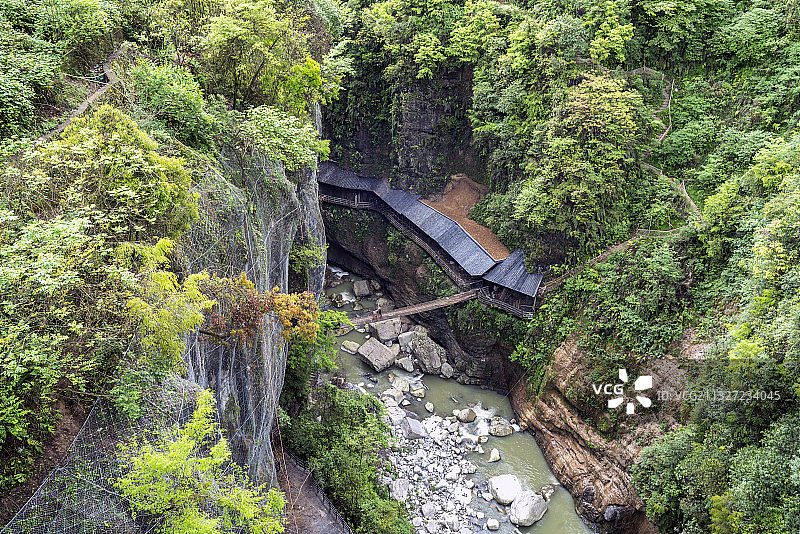 湖北：恩施大峡谷云龙缝图片素材