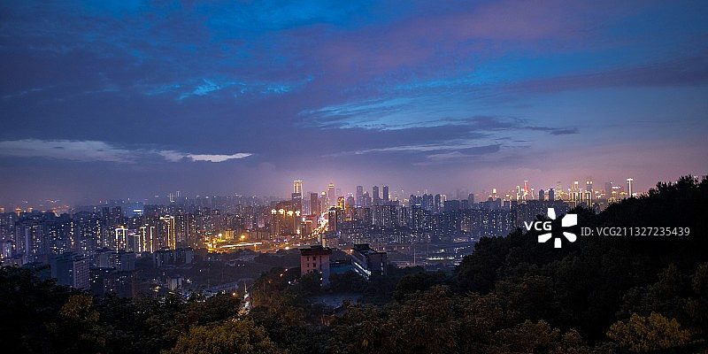 壹华里夜景公园图片素材