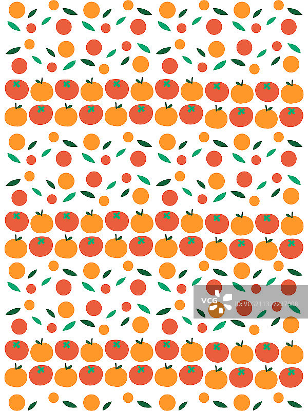 水果包装系列之柿子橙子图片素材