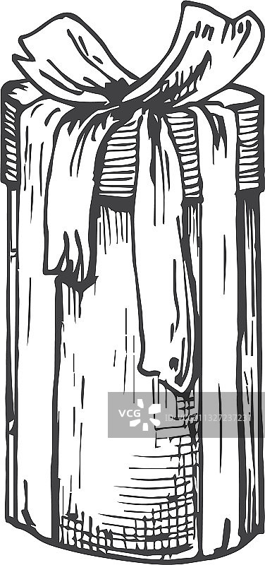 手绘高圣诞礼物盒图片素材