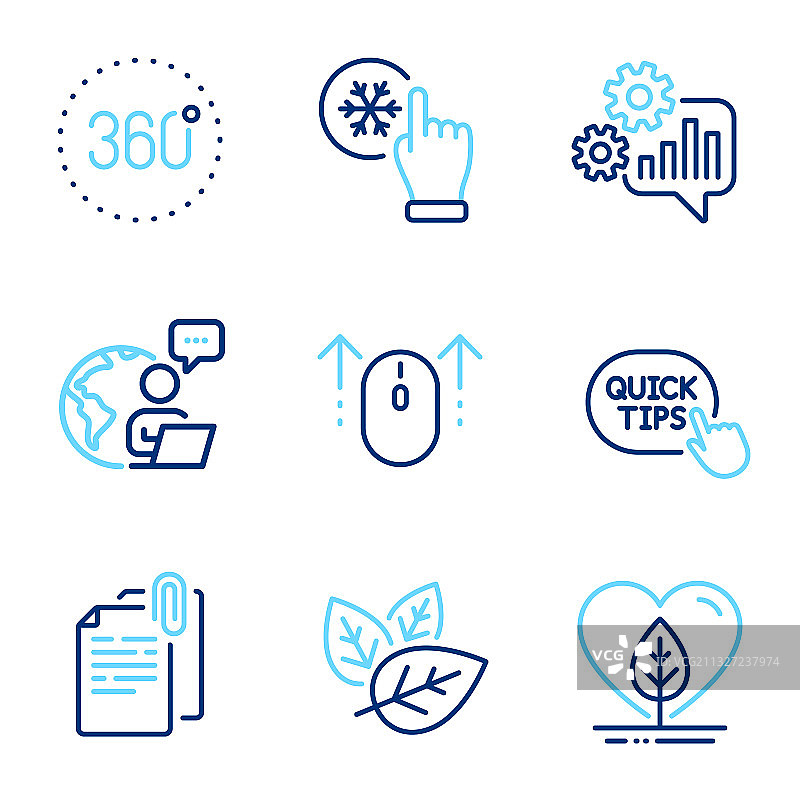 科学图标集（包含360度图标）图片素材