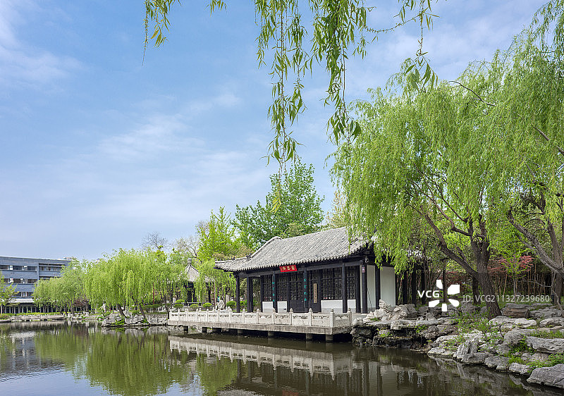 山东临沂王羲之故居图片素材