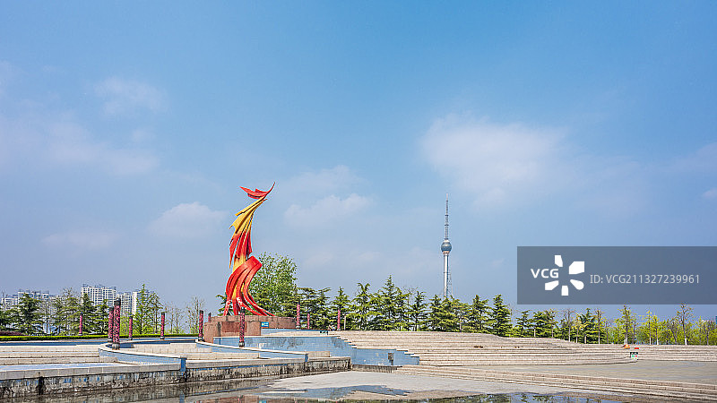 山东临沂凤凰广场图片素材