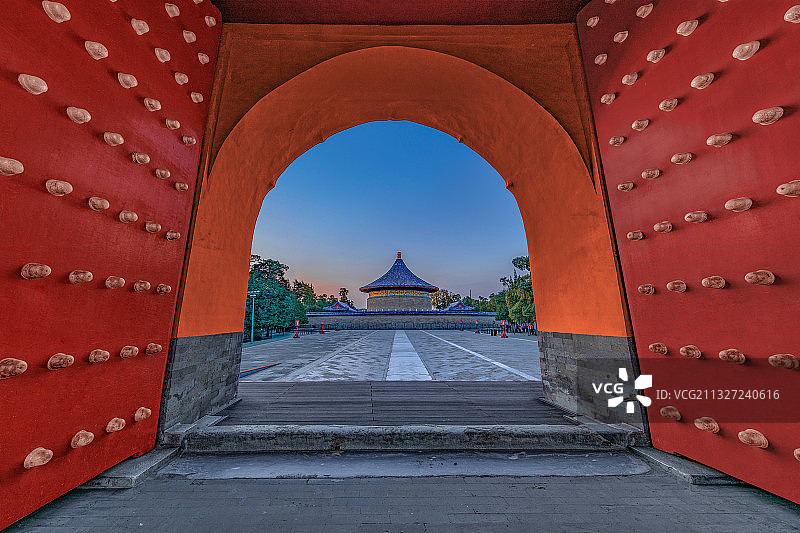 北京天坛公园皇家粮仓图片素材