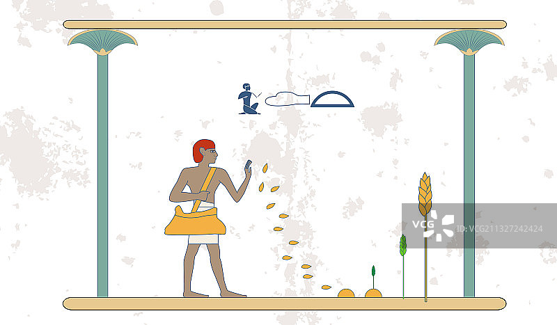 古埃及人物群像图片素材