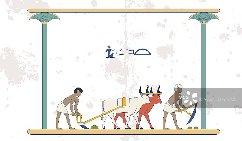 古埃及人物群像图片素材