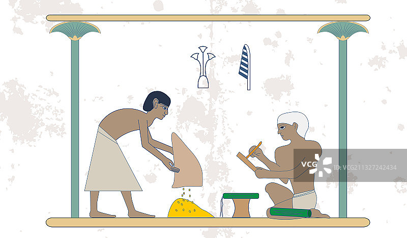 古埃及人物群像图片素材