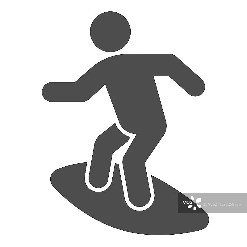 男人在冲浪板上，水上乐园概念图片素材