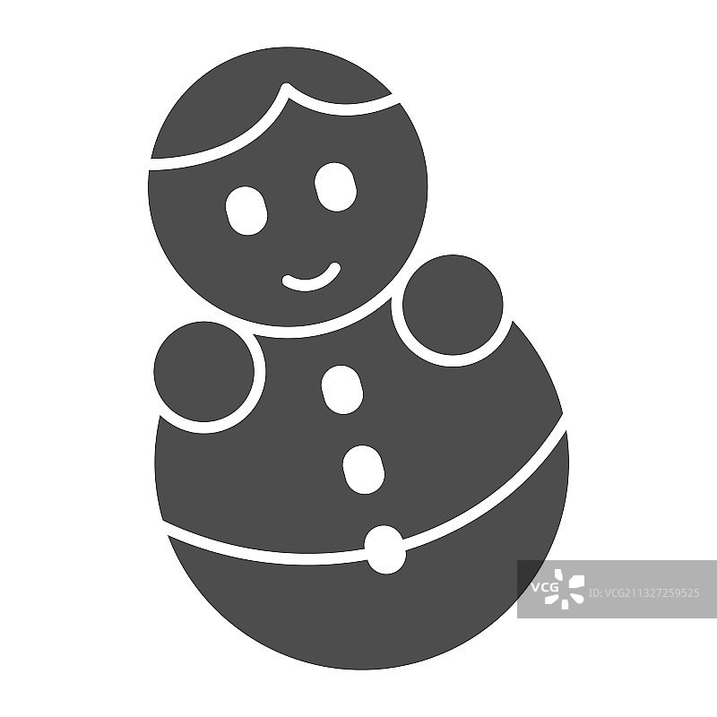 玩偶女孩不倒翁实体图标儿童玩具概念图片素材