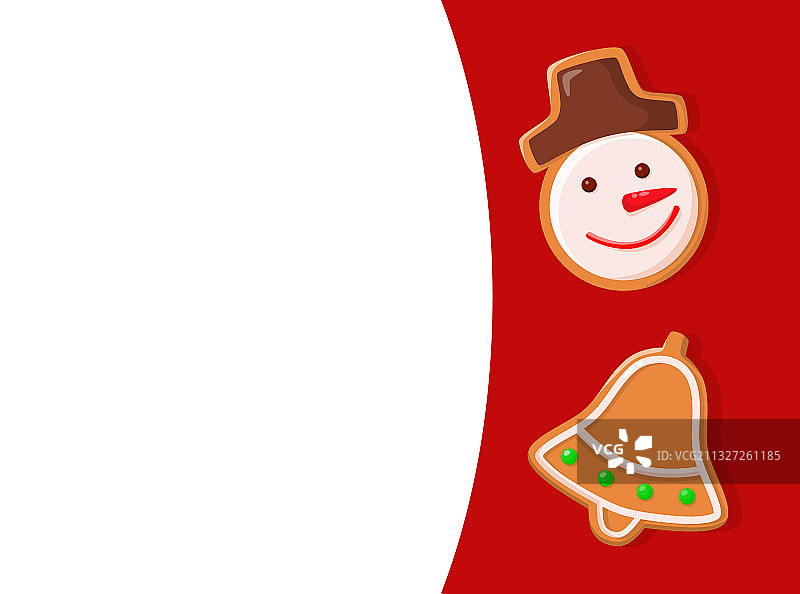 圣诞快乐节日姜饼饼干图片素材
