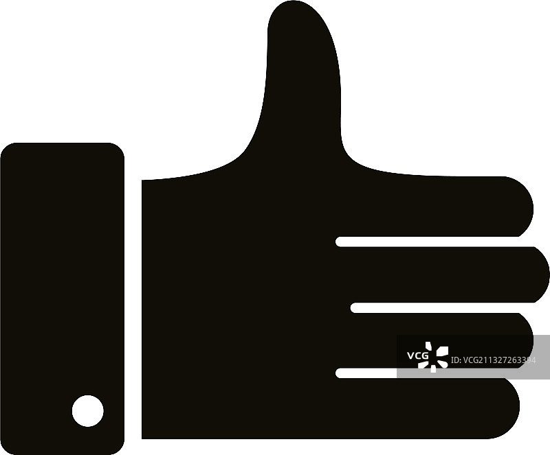 手点赞社交媒体营销方块风格图片素材