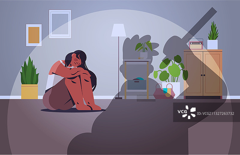 挥舞警棍的愤怒男子影子图片素材