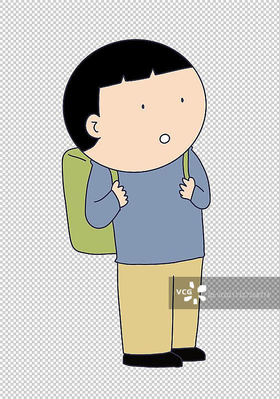 元素：小学生图片素材
