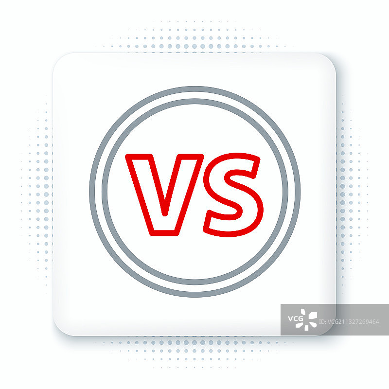 白色背景上的VS对战图标图片素材