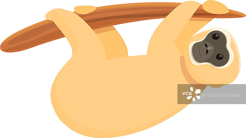 长臂猿卡通风格图标图片素材