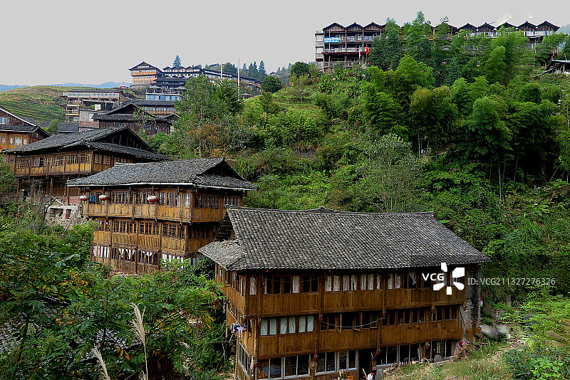 广西龙胜瑶族人家2014年图片素材