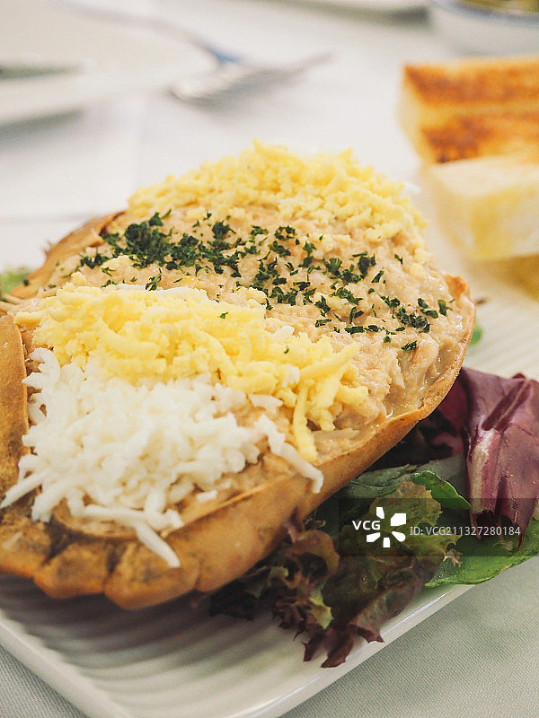 葡式酿蟹斗图片素材