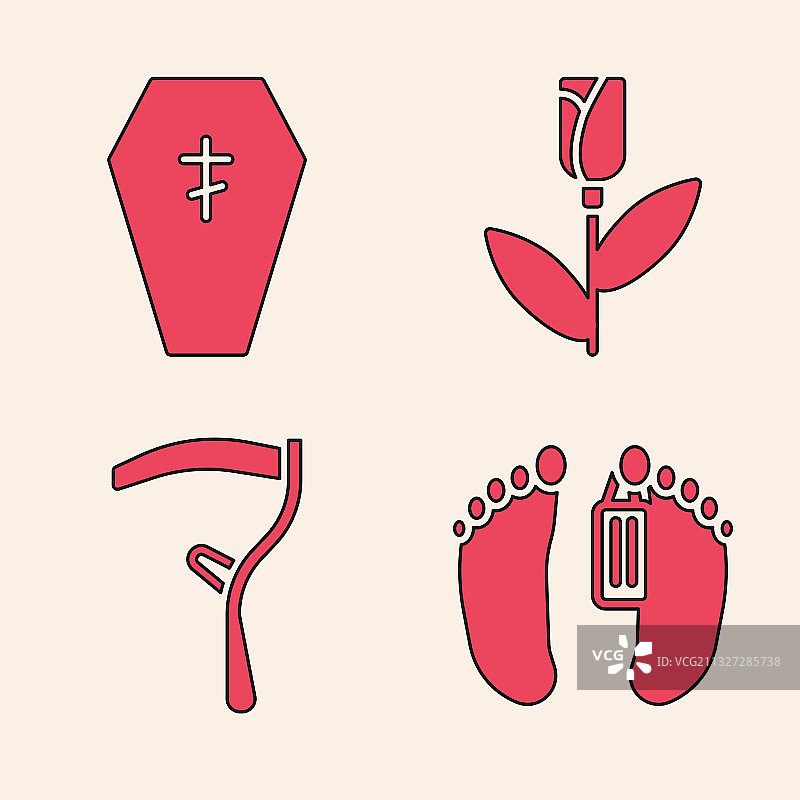 带十字架鲜花的棺材遗体素材图片素材