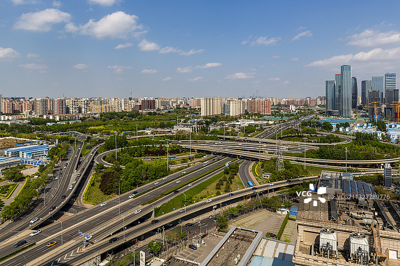 北京丰台区丽泽桥春天景象图片素材