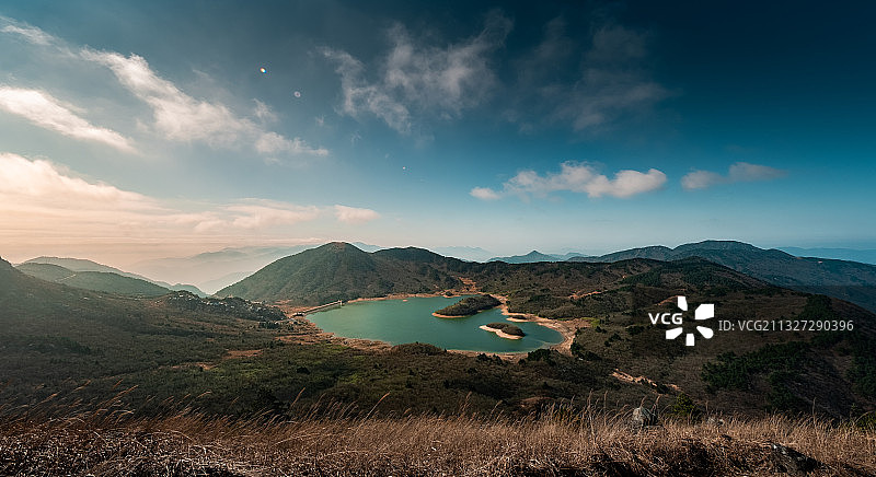 浙西天池秋日全景图片素材