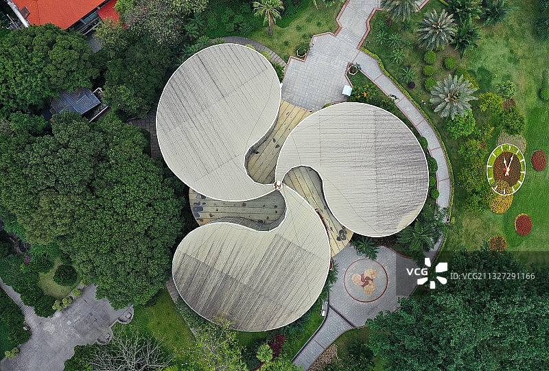 广东省广州市白云区白云山国家级风景名胜区航拍图片素材