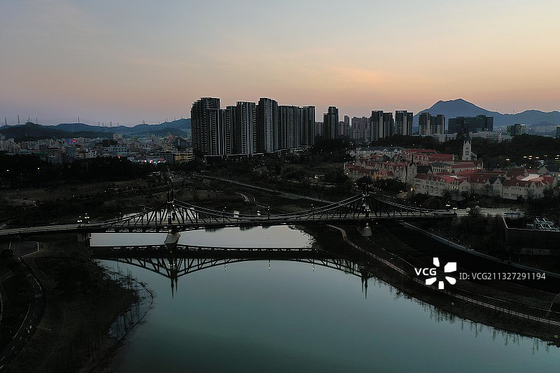广东省东莞市大朗镇松山湖风景区松湖花海华为基地航拍图片素材