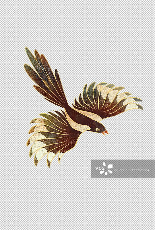 喜鹊插画图片素材