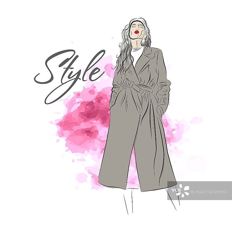 现代秋季时尚造型图片素材