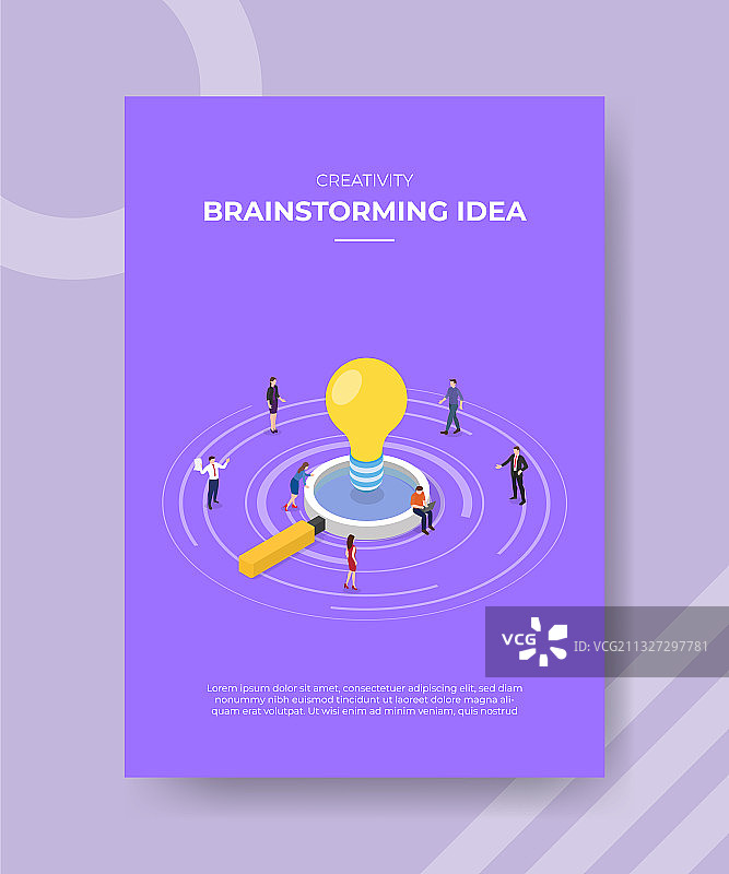 创意头脑风暴，人们站立图片素材