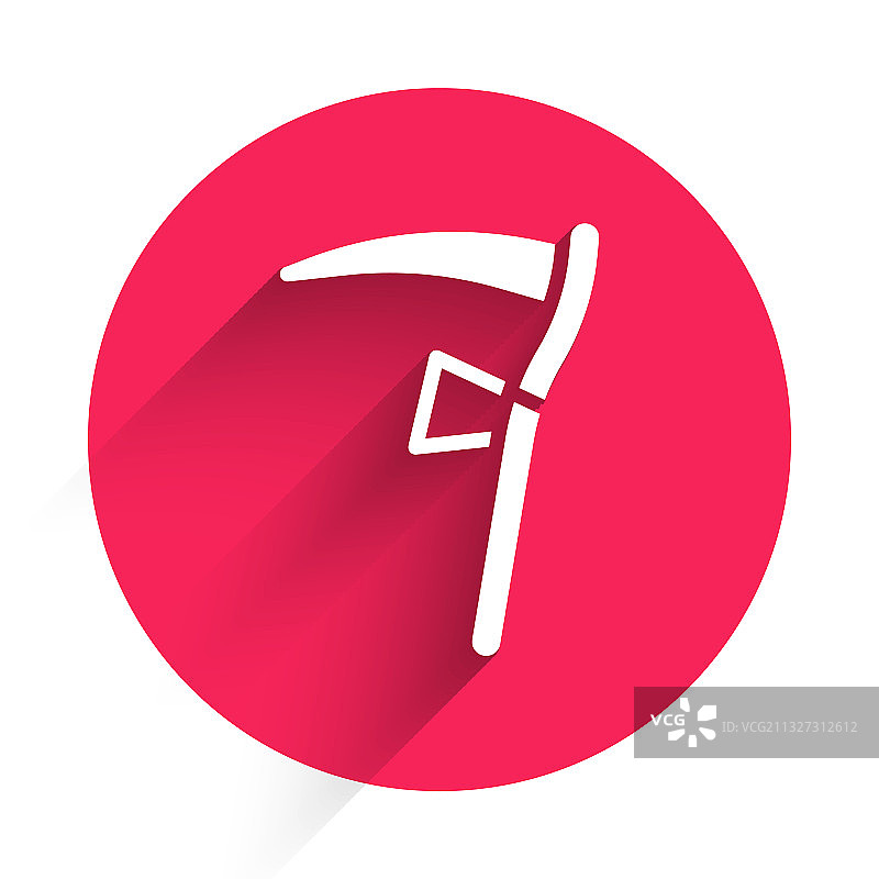 带有长阴影的白色图标图片素材