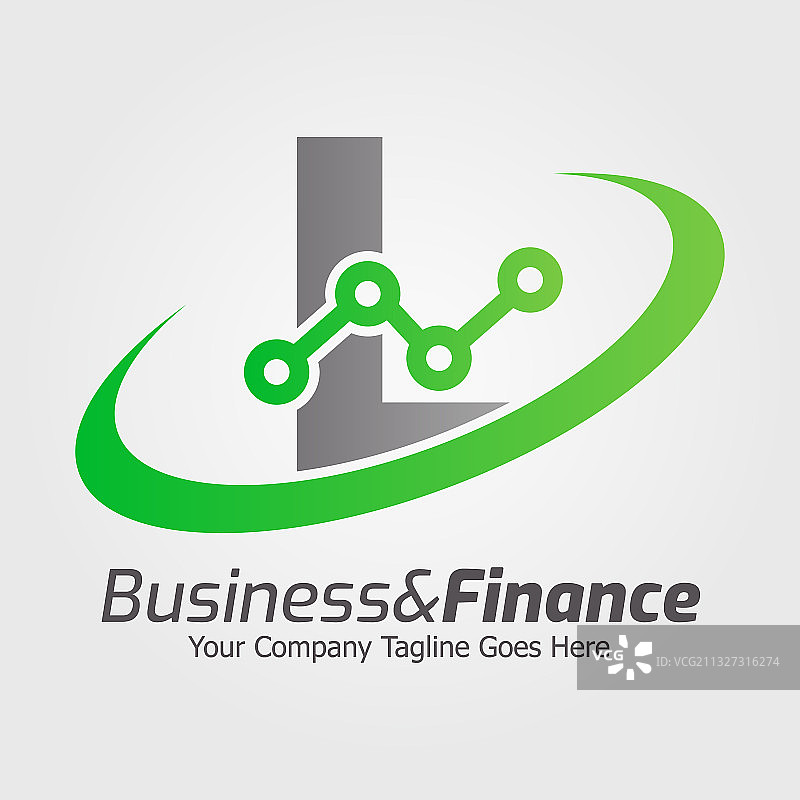 彩色字母L标志模板图片素材