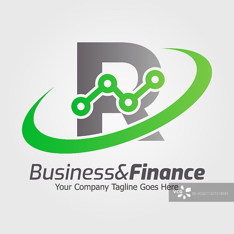 彩色字母R标志模板图片素材