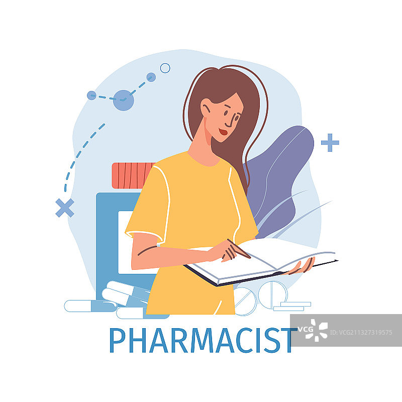 扁平卡通医生图片素材