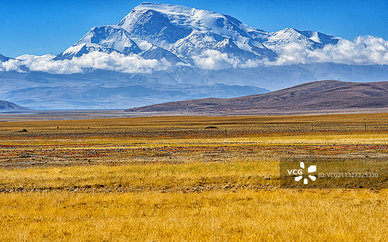 雪山•草地（Snow mountain，Grassland）图片素材