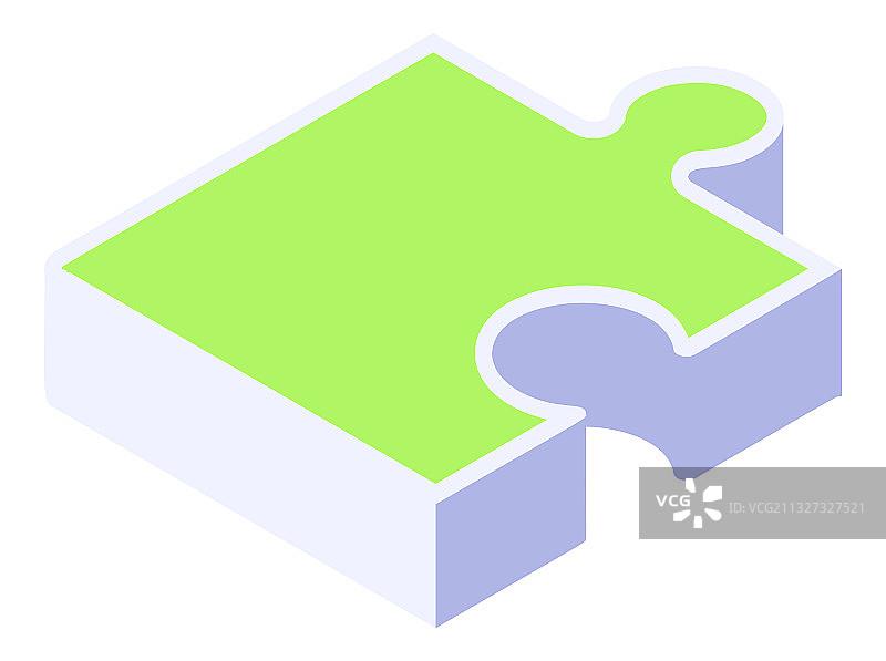 2.5D拼图图标元素图片素材