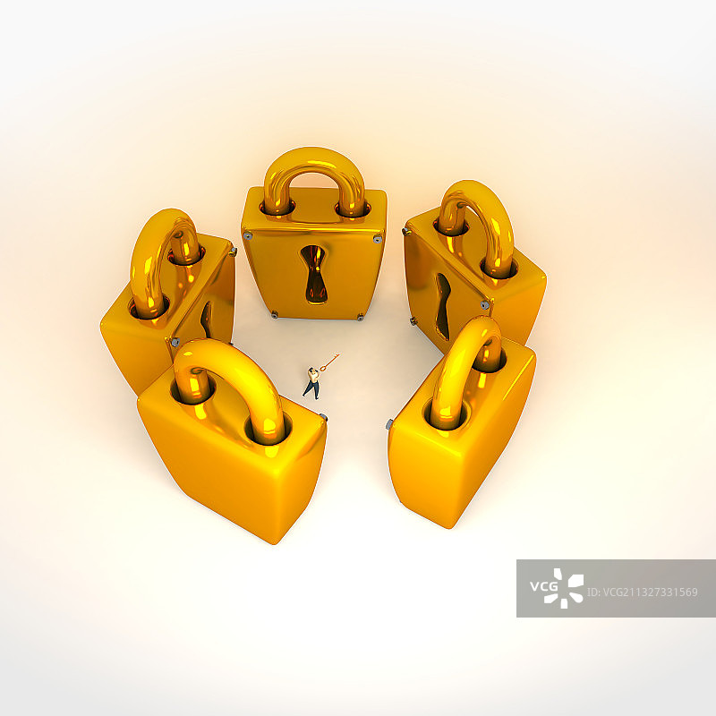 钥匙&锁-选择图片素材