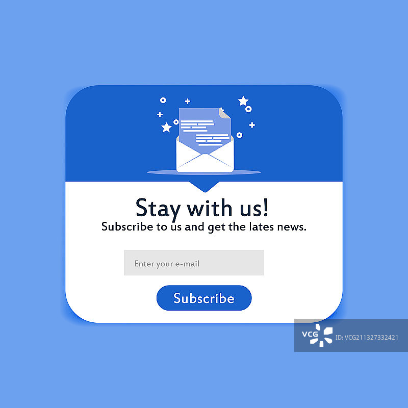 创意现代弹窗订阅表单设计图片素材
