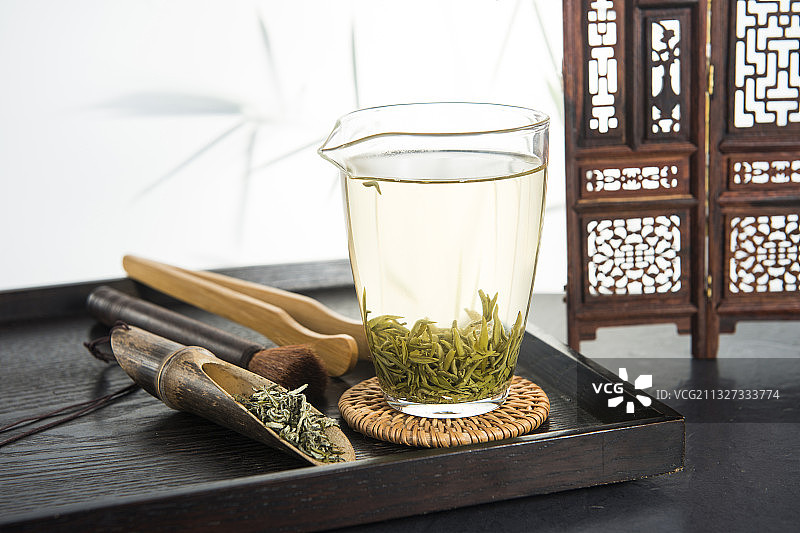 绿茶，茶艺，碧螺春茶，茶水图片素材