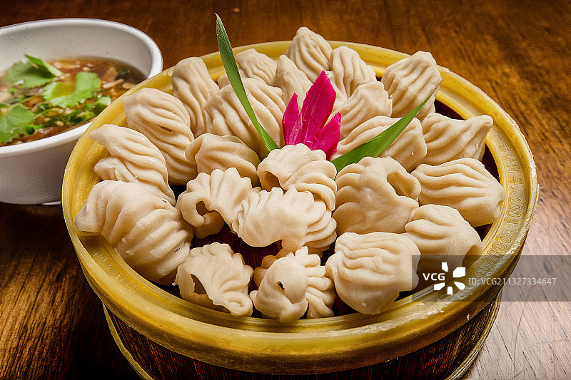 中国美食莜面图片素材