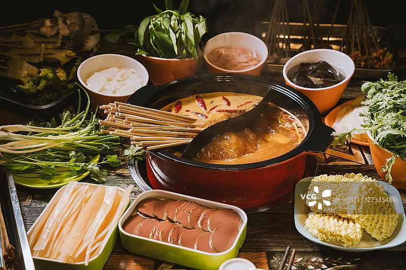 影棚拍摄街边串串图片素材