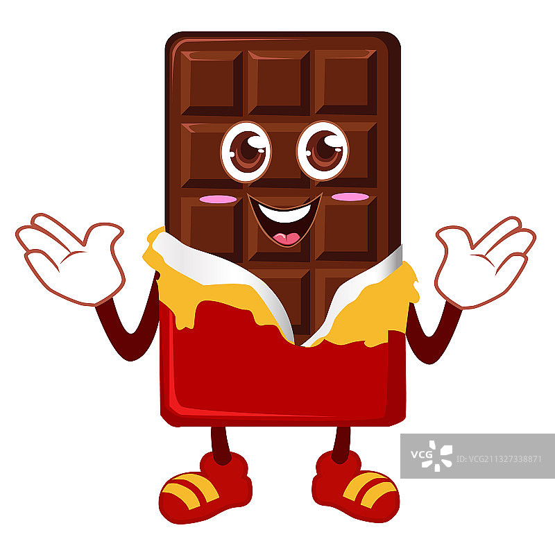 巧克力卡通吉祥物图片素材