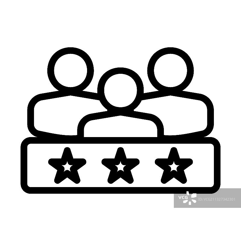 客户评价线条风格图标图片素材
