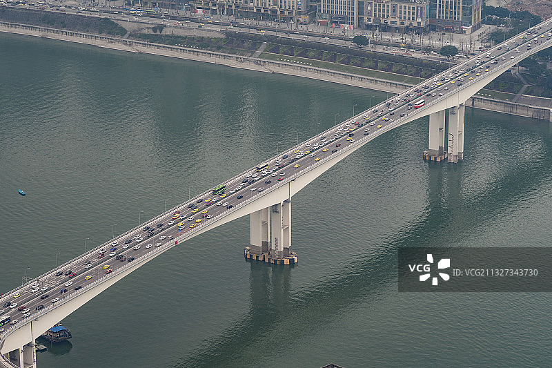 重庆 黄花园大桥 河流 运输图片素材