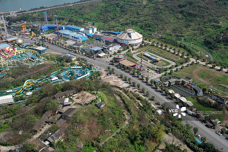 重庆 洋人街 高视角图片素材